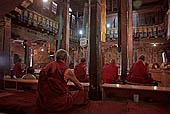 Ladakh - Tikse Gompa, morning puja